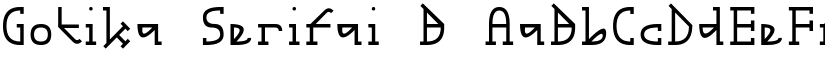 Gotika Serifai B font