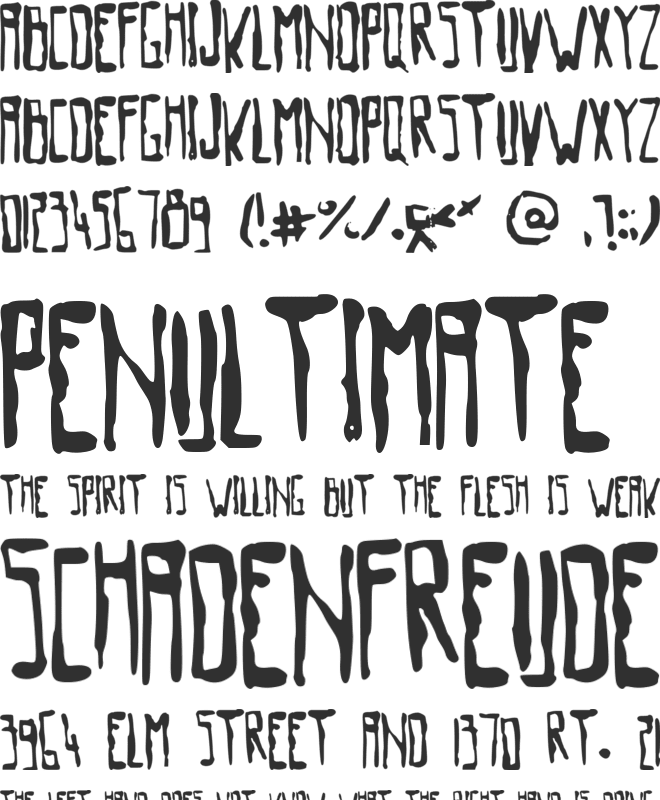 OldMovie font preview