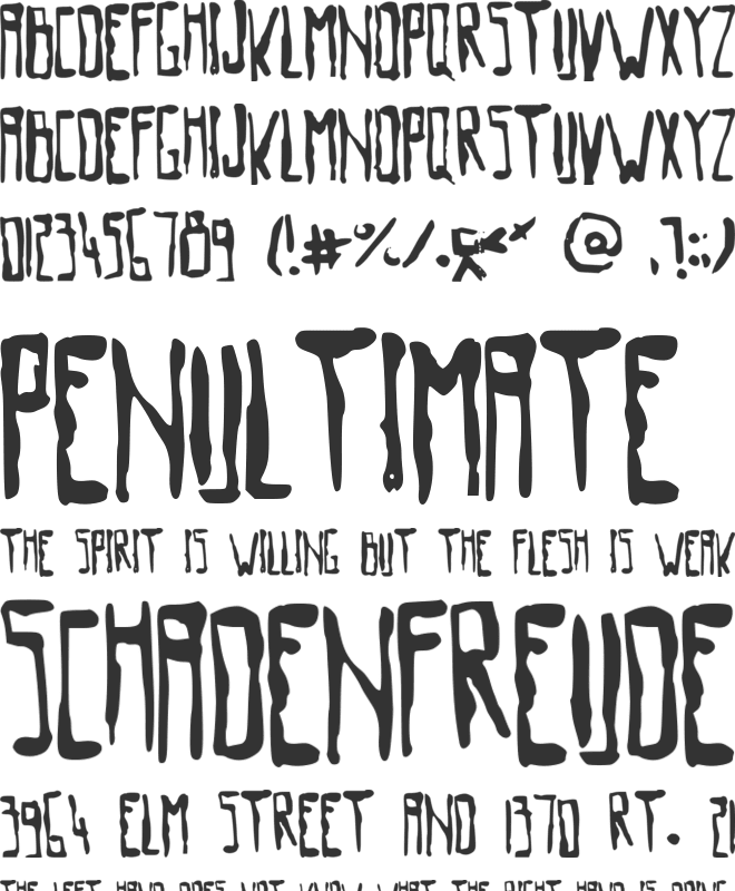 OldMovie font preview