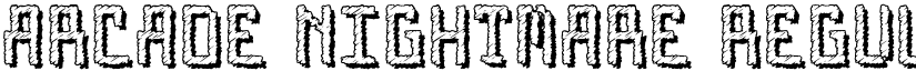 Arcade Nightmare Regular font