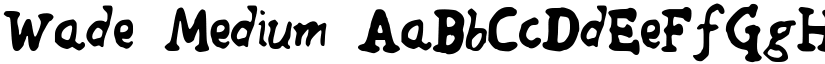 Wade Medium font