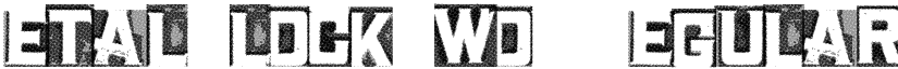 MetalBlockTwo Regular font