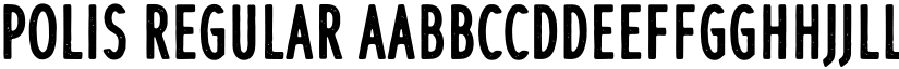 Polis Regular font