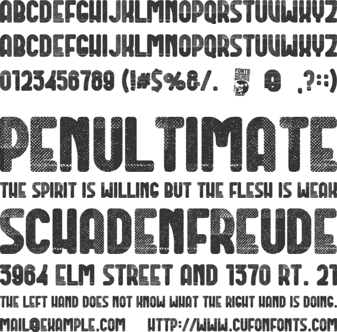 Dirty Deco font preview