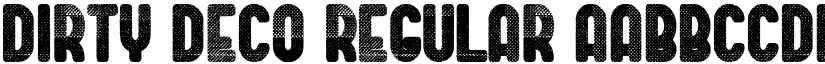 Dirty Deco Regular font