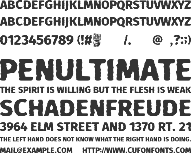 Roca de Escama font preview