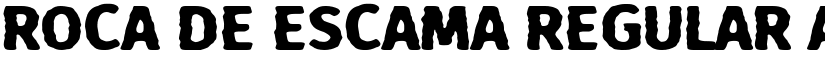 Roca de Escama Regular font