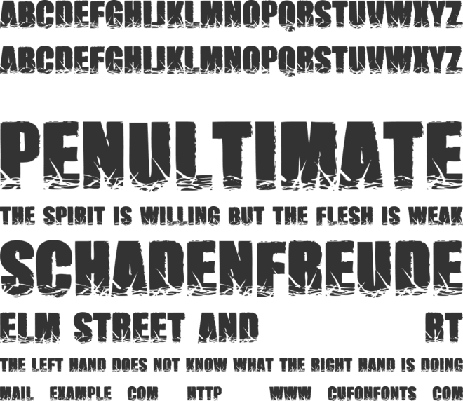 Impact Brutas font preview