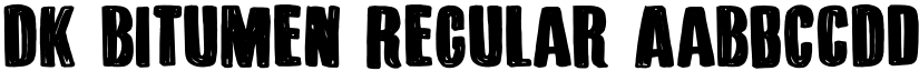 DK Bitumen Regular font