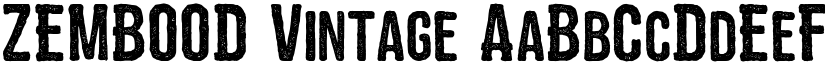 ZEMBOOD Vintage font