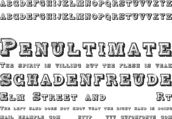 Alphabet Fantasie font preview
