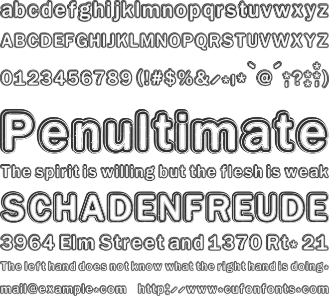 Educated font preview