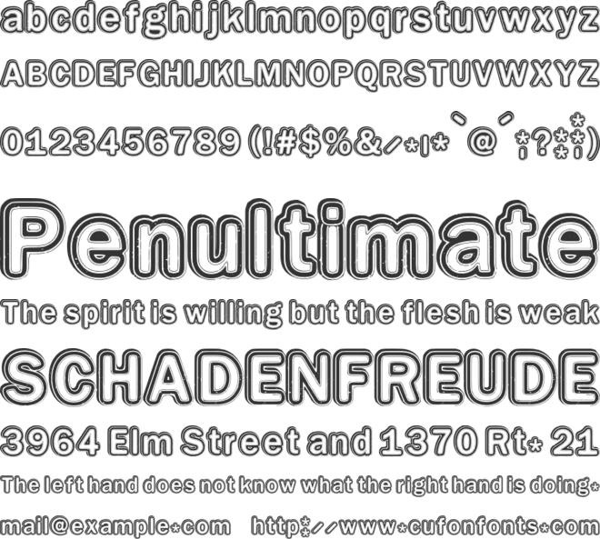 Educated font preview