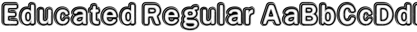 Educated Regular font