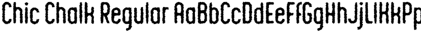 Chic Chalk Regular font