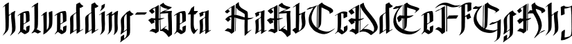 helvedding-Beta font