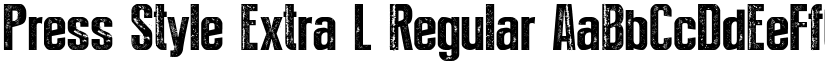 Press Style Extra L Regular font
