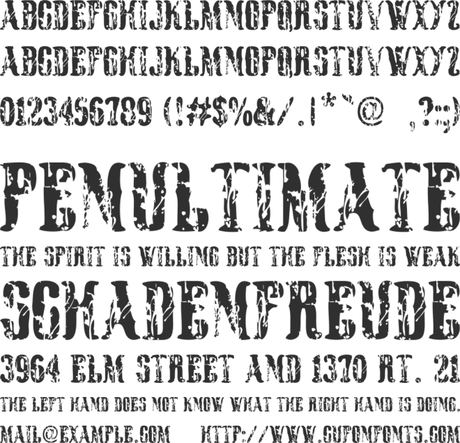 Black Rodeo font preview