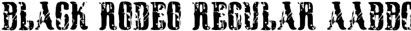 Black Rodeo Regular font