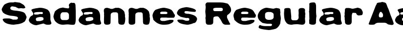 Sadannes Regular font