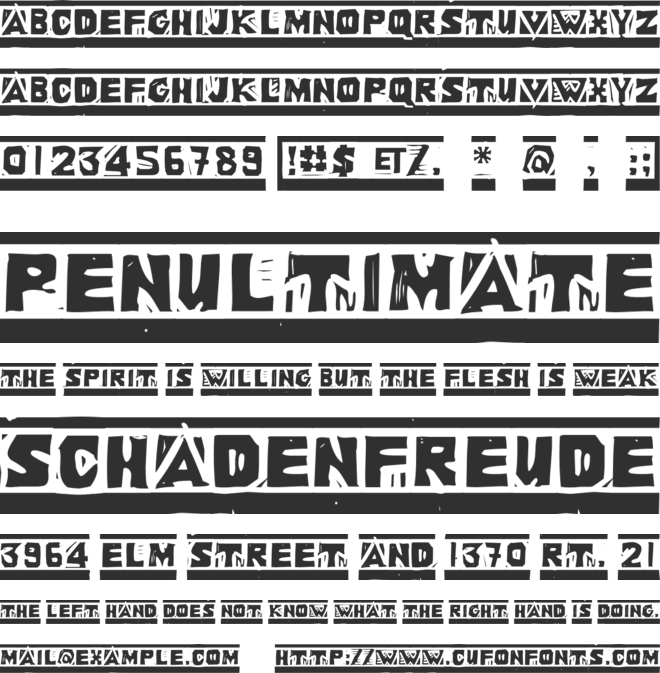 Linoleum font preview