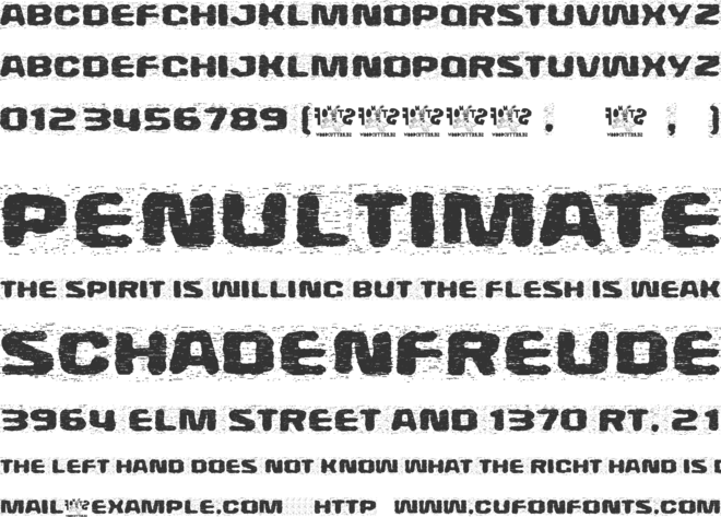 Extraterrestre font preview