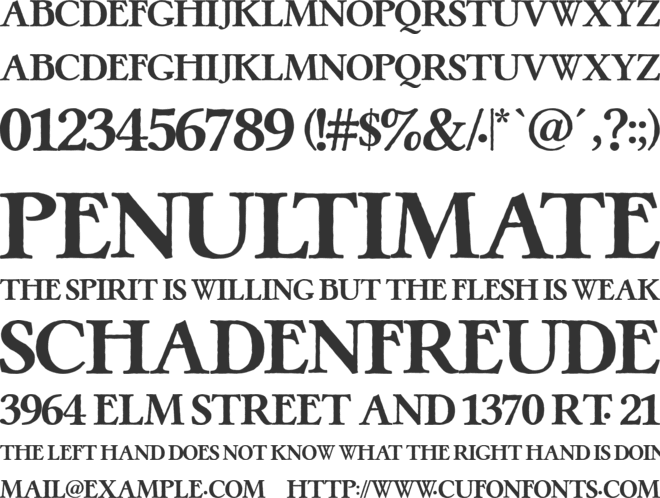 Pretzel font preview