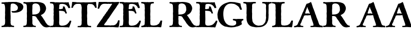 Pretzel Regular font