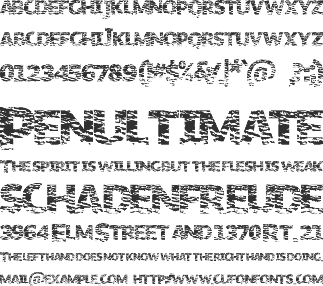 OrganicNature font preview