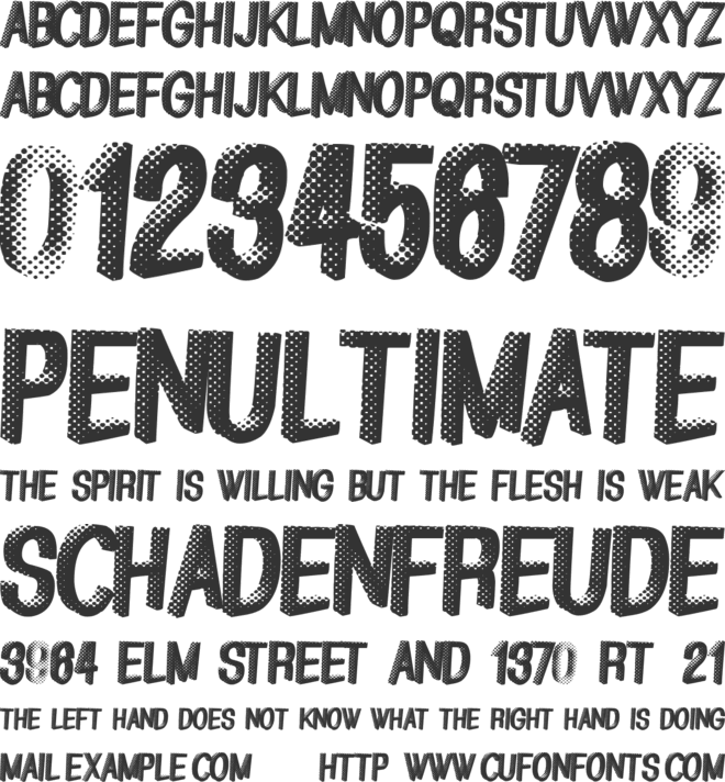 GreatShadow font preview