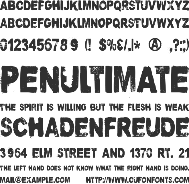 DK Nutnik font preview