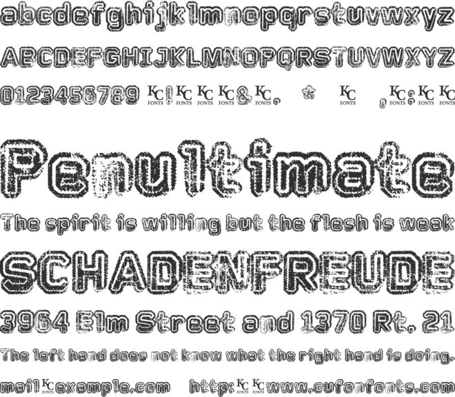 Faded Memory font preview