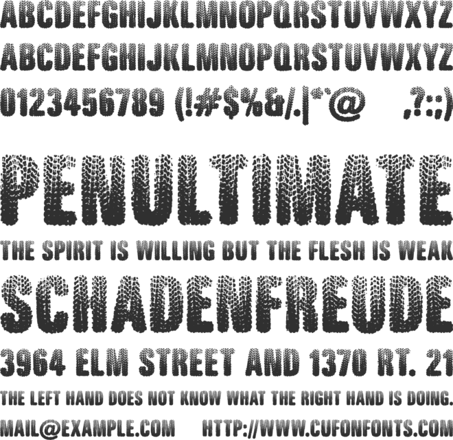 Rugged Ride font preview