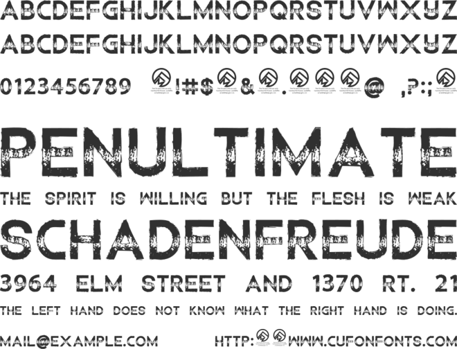 Children Among Lions font preview