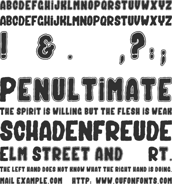 Bad Ghost_PersonalUseOnly font preview