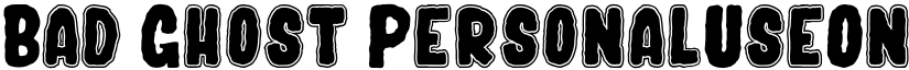 Bad Ghost_PersonalUseOnly Regular font