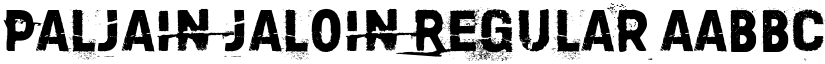 Paljain jaloin Regular font