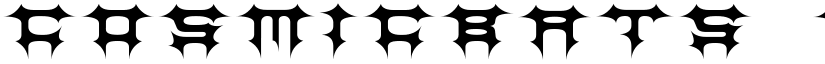 CosmicBats V1 font