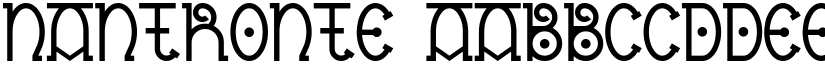 Nantronte font