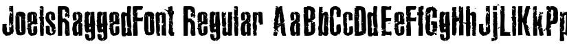JoelsRaggedFont font download