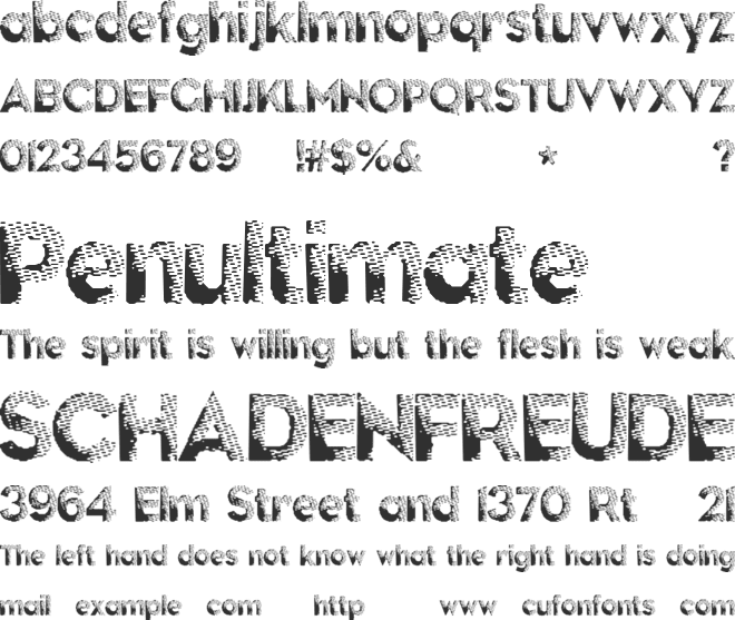 DarkPapers font preview