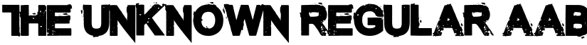 The Unknown Regular font