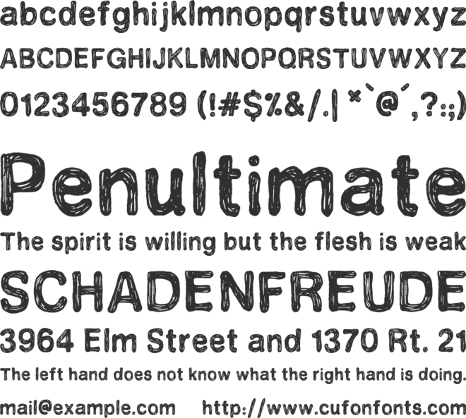 Perfect Mystery font preview