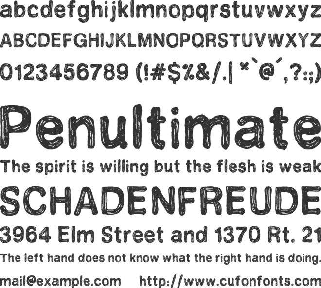 Perfect Mystery font preview