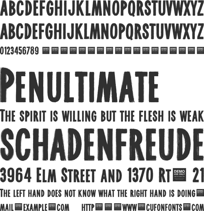 Real World - Demo font preview