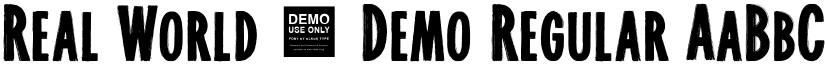 Real World - Demo Regular font