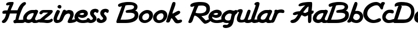 Haziness Book Regular font
