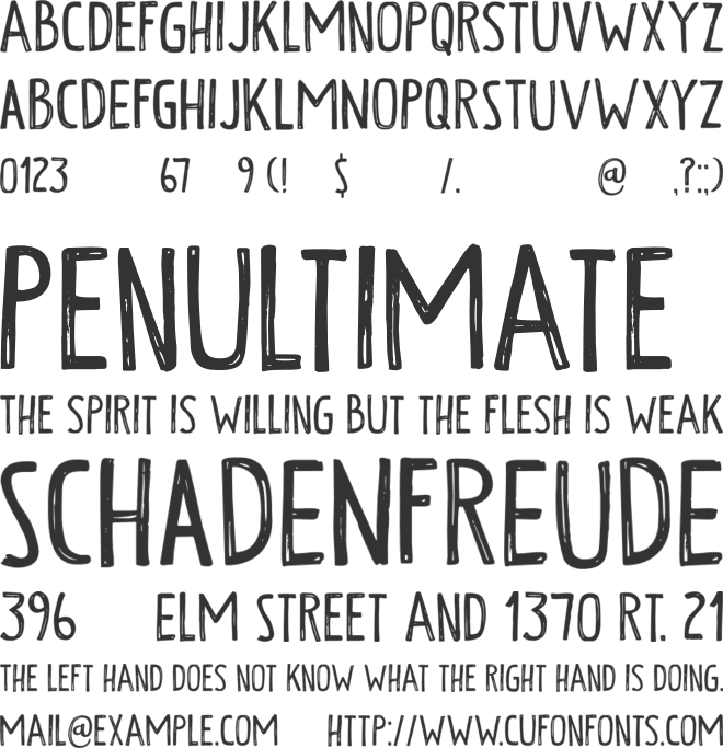 Ogenblik DEMO font preview