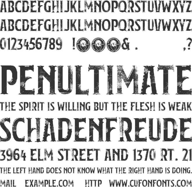 Trapeze Artist font preview