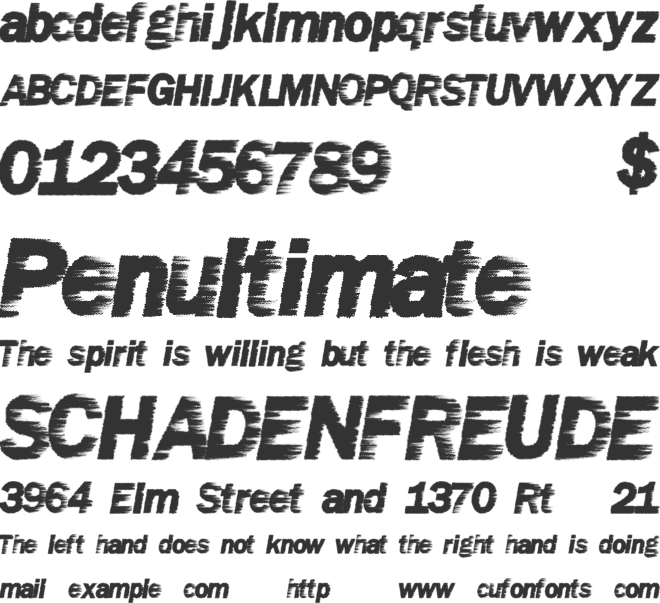 WindyMetro font preview